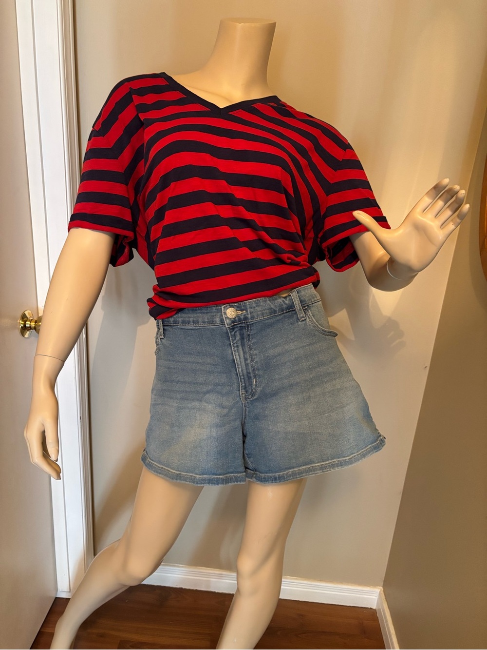 Women’s Blue Denim Jeans Shorts